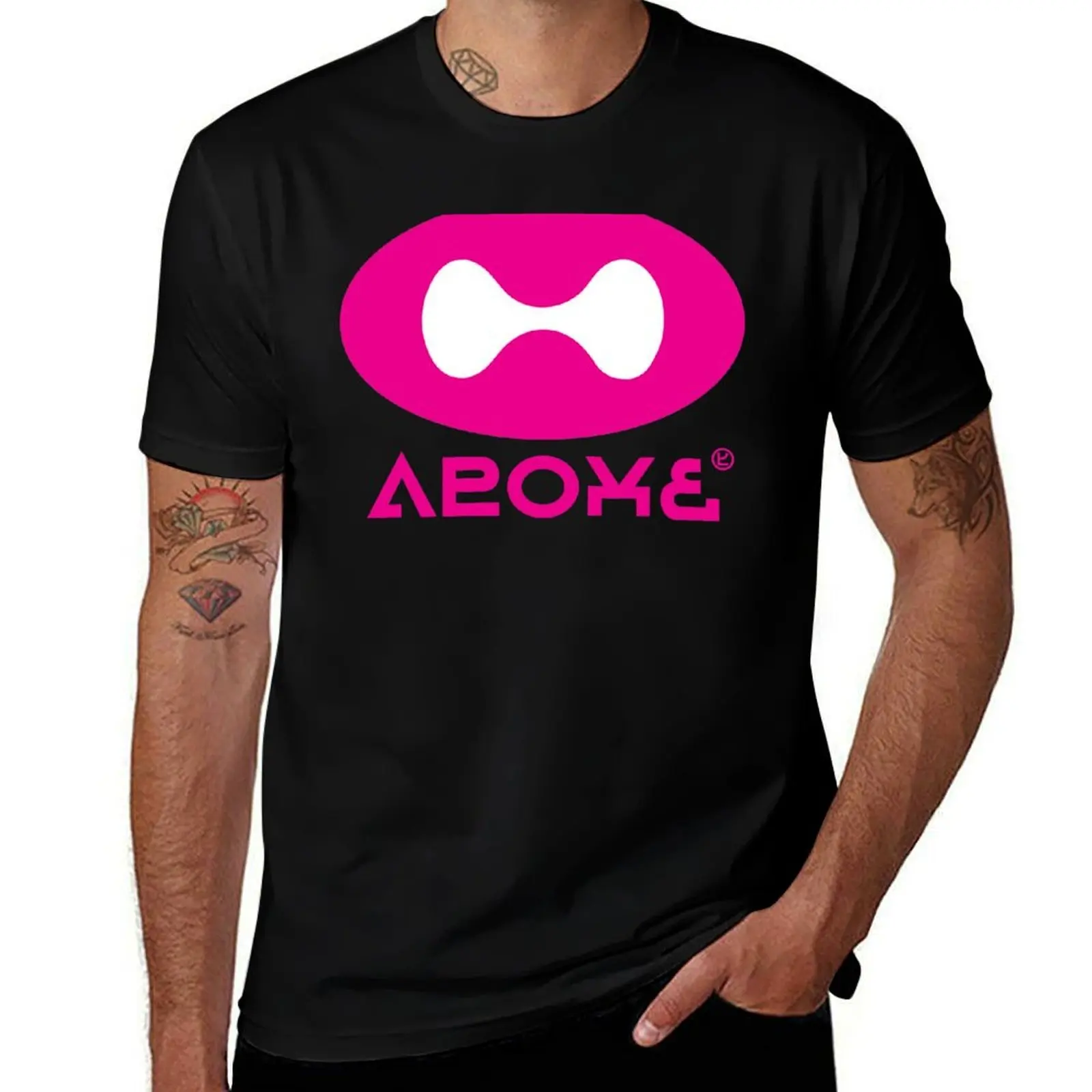 Tentatek Black/Sky-Blue Squideye Tee T-Shirt Large Size Basic Casual T-Shirt