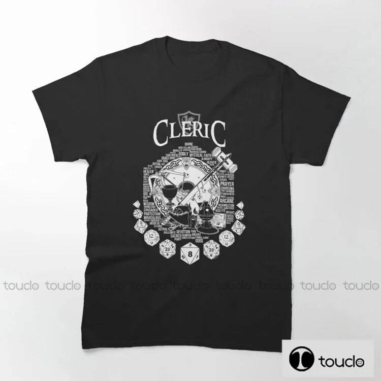 New Rpg Class Series Cleric White Version Tshirt New Harajuku Streetwear Unisex Boyfriend Gift Men Tshirt Funny T Shirts