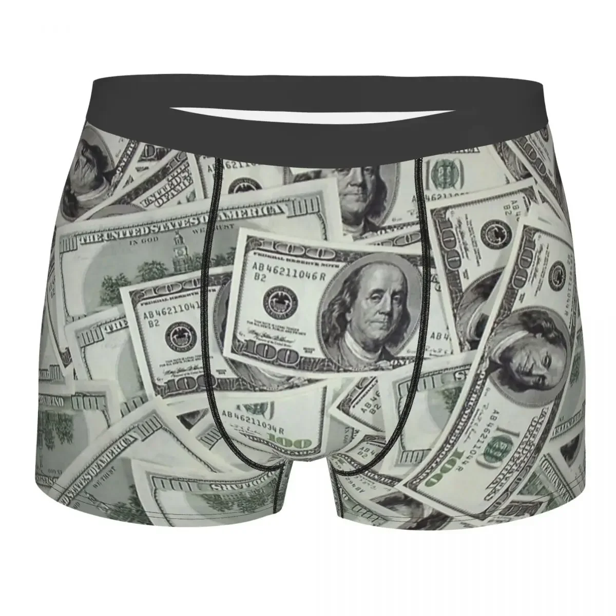 Money Bitcoin Virtual Encrypted Digital Currency Underpants Homme Panties Man Underwear Print Shorts Boxer Briefs