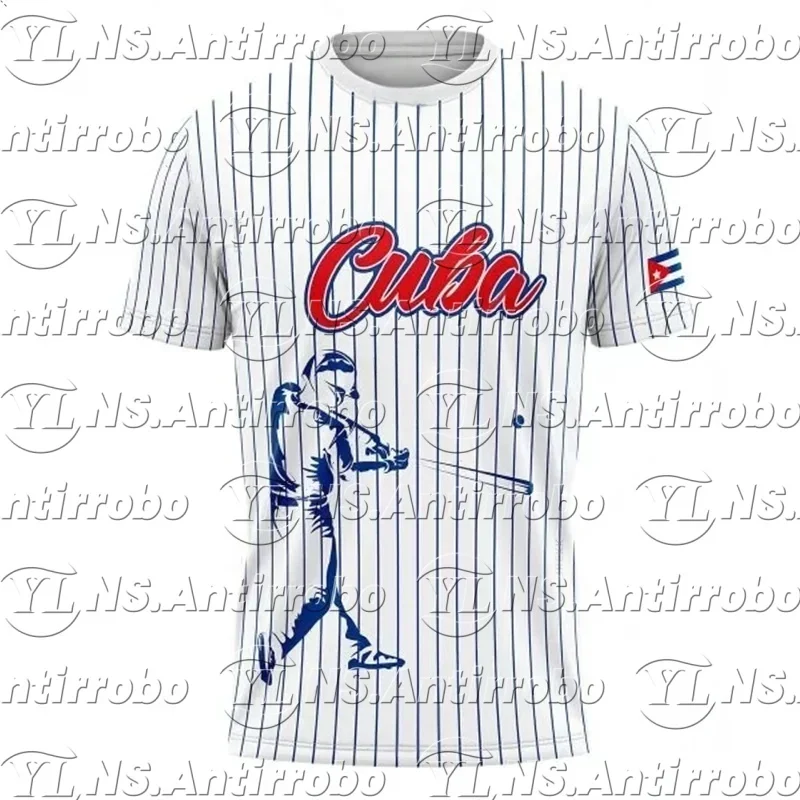 

Cuba Flag Football T-shirt For Men Camo Stripes Sport Fashion Short Sleeve T Shirts 2025 Summer Novelty Loose Breathable Tee Top