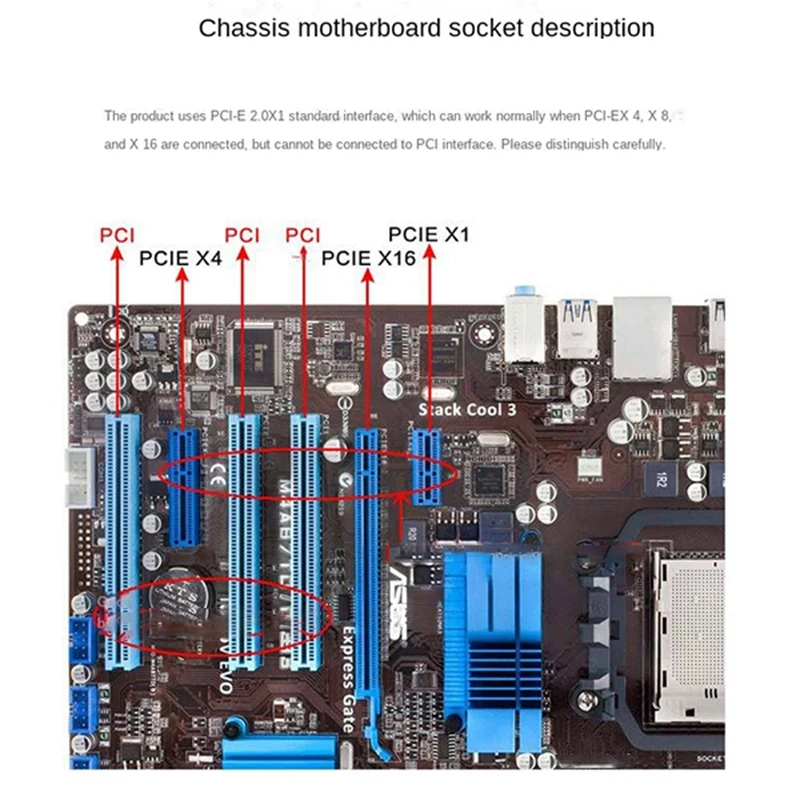 

PVU3-7U USB3.0 Карта расширения для настольного компьютера Карта расширения PCI-E 1-перетащите 7, компьютерные фитинги расширения корпуса