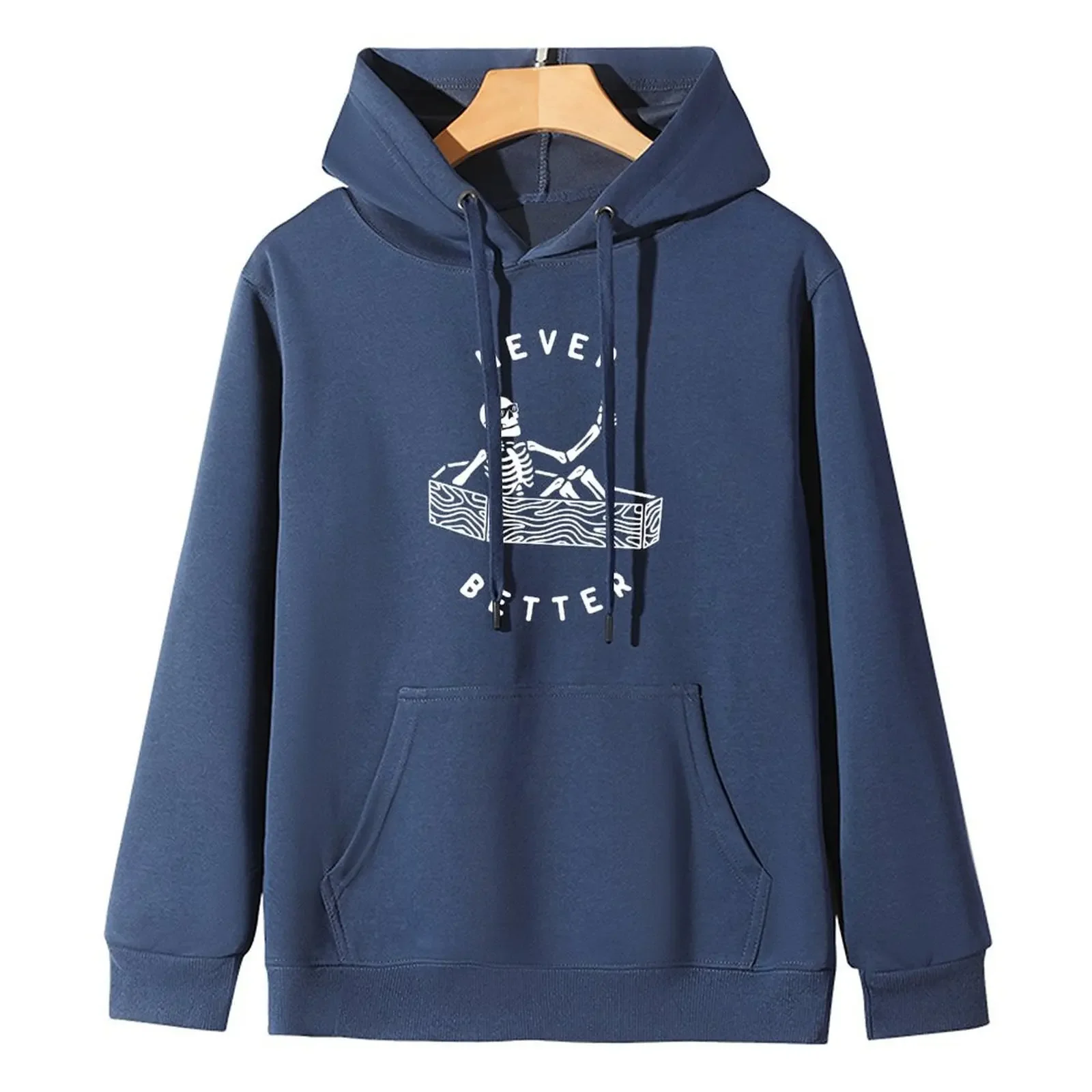 2025 بلوزات للمرأة فضفاضة هوديس الشتاء عادية مضحك الجمجمة طباعة مريحة الإناث طويلة الأكمام بلايز كنزة بمقاس كبير #3