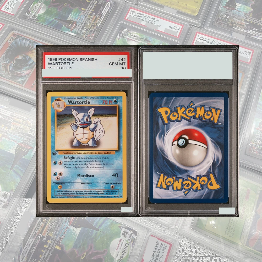 1999 Anime DIY Proxy PTCG Graded Collection Card Charizard-Holo ALAKAZAM English GEM MT 10 Card Holographic Labels Child Gifts view 6