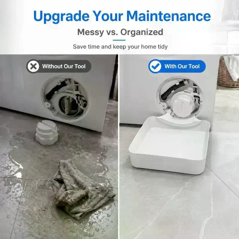 Machine Drain Water Collection Tray Prevents Overflow On Laundry Room Floor Clean Laundry Room Water Collection Box Washing