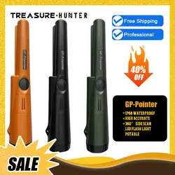 Treasure Hunter GP Pointer Handheld Metal Detector Professional Pinpointer Finder Probe Pinpointing Waterproof 360 Side Scan