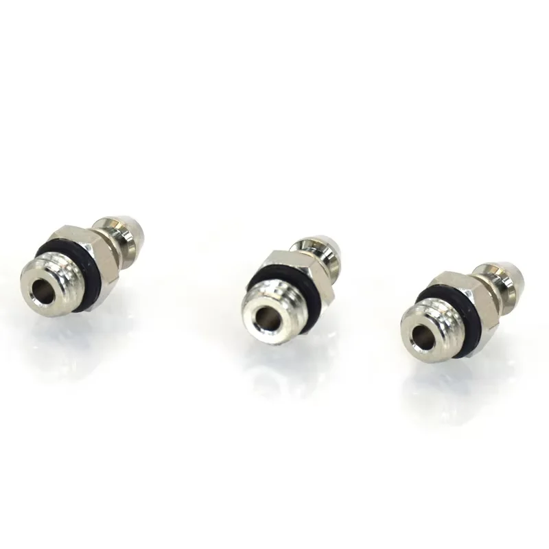 1PC 2mm 3mm 4mm 6mm OD Air Pneumatic Hose to M3 M4 M5 M6 Male Mini Barb Fitting pagoda joint Copper nickel Iron plating Brass