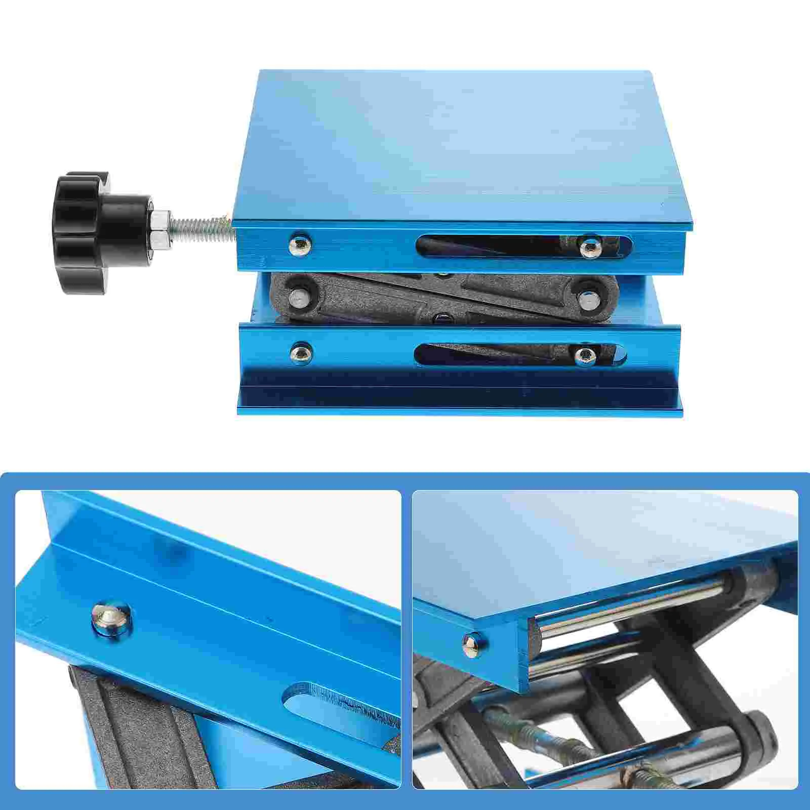 Lifts Aluminum Lifting Jack Platform Lifter Table Stand Manual Height Adjustable Small Size