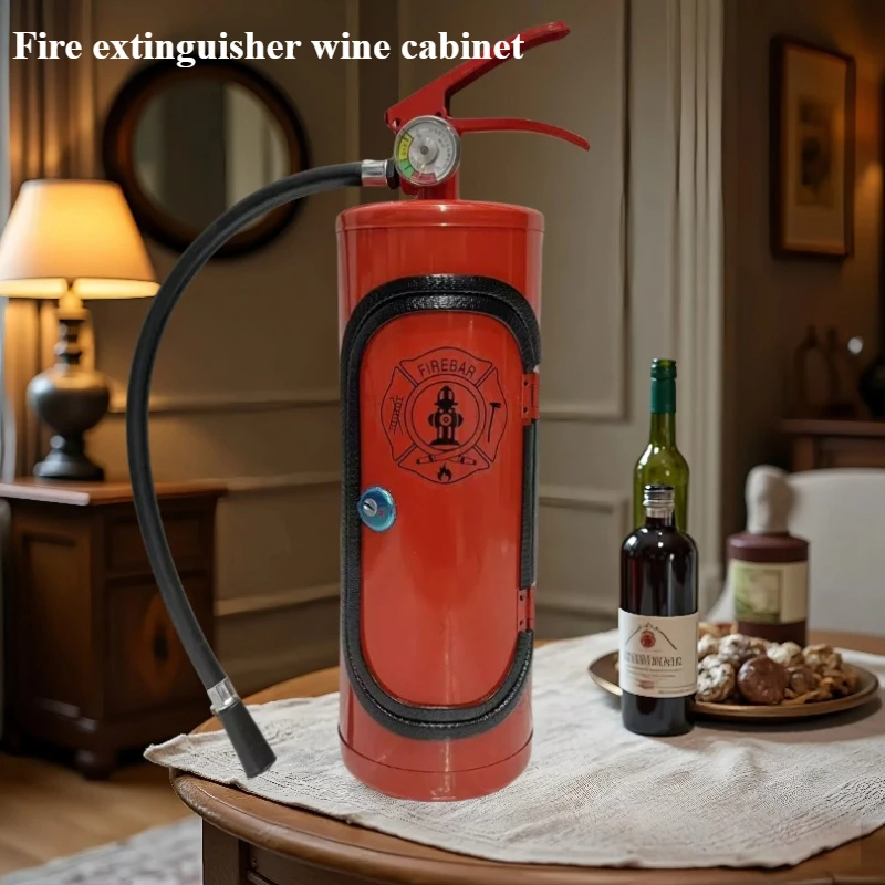 

Portable Fire Extinguisher Shaped Whiskey Beer Wine Beverage Dispenser Creative Drink Container Bucket Home Bar Gift