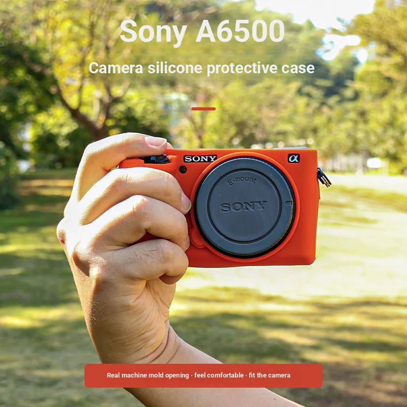 Silikon-Kameratasche Geeignet für Sony A6500 Schutzhülle Weiche Schale Stoßfest Kratzresistent