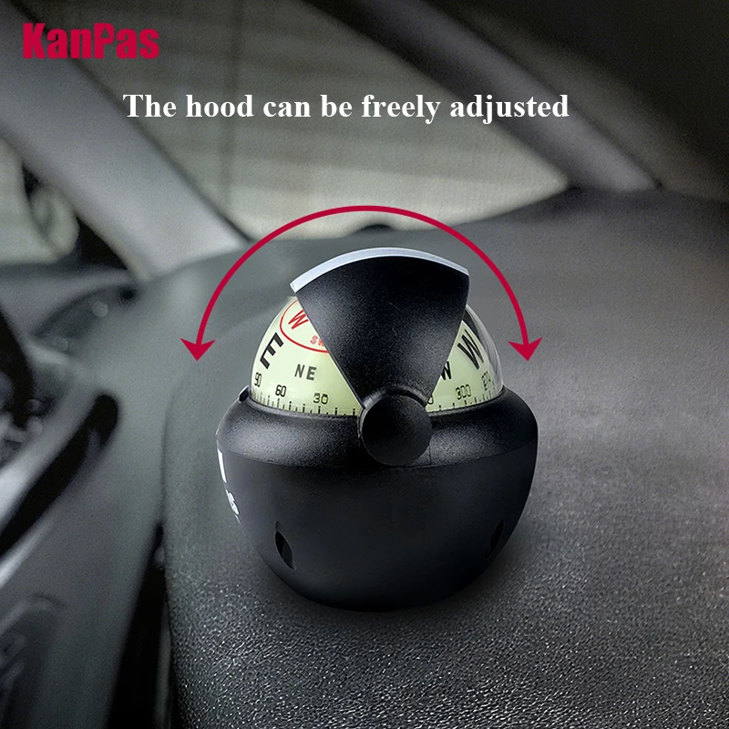 New!!KANPAS Vehicle Compass Ball with  Luminous /Upgraded capsule/compass for car / Dashboard compass ball / Compass boat/V-41-L