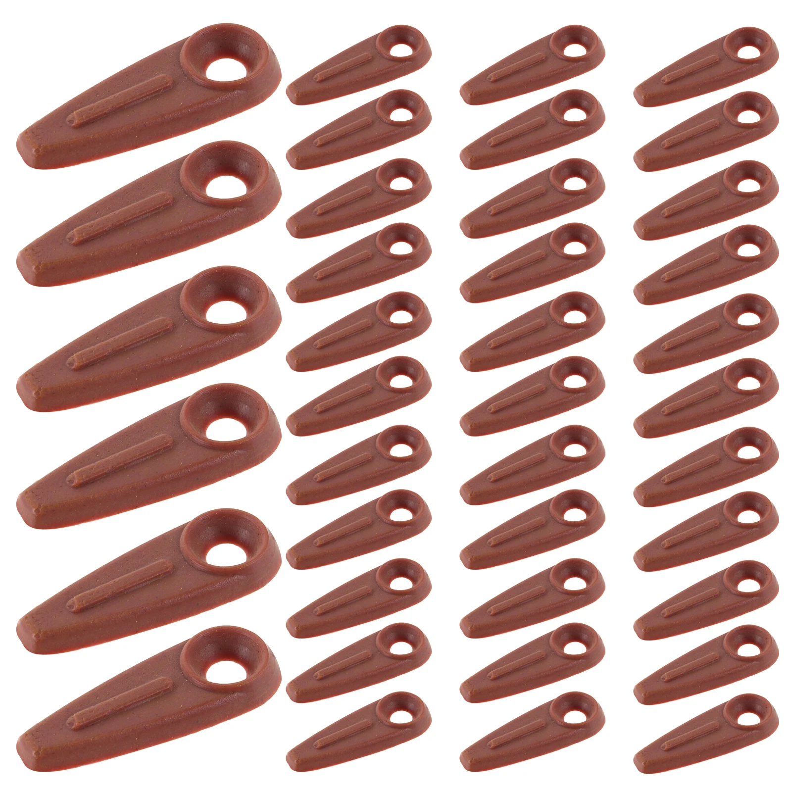 200pcs Picture Frame Backing Clips Durable Plastic Photo Frame Hardware Buckles Brown Easy Install Screws Included For Framing