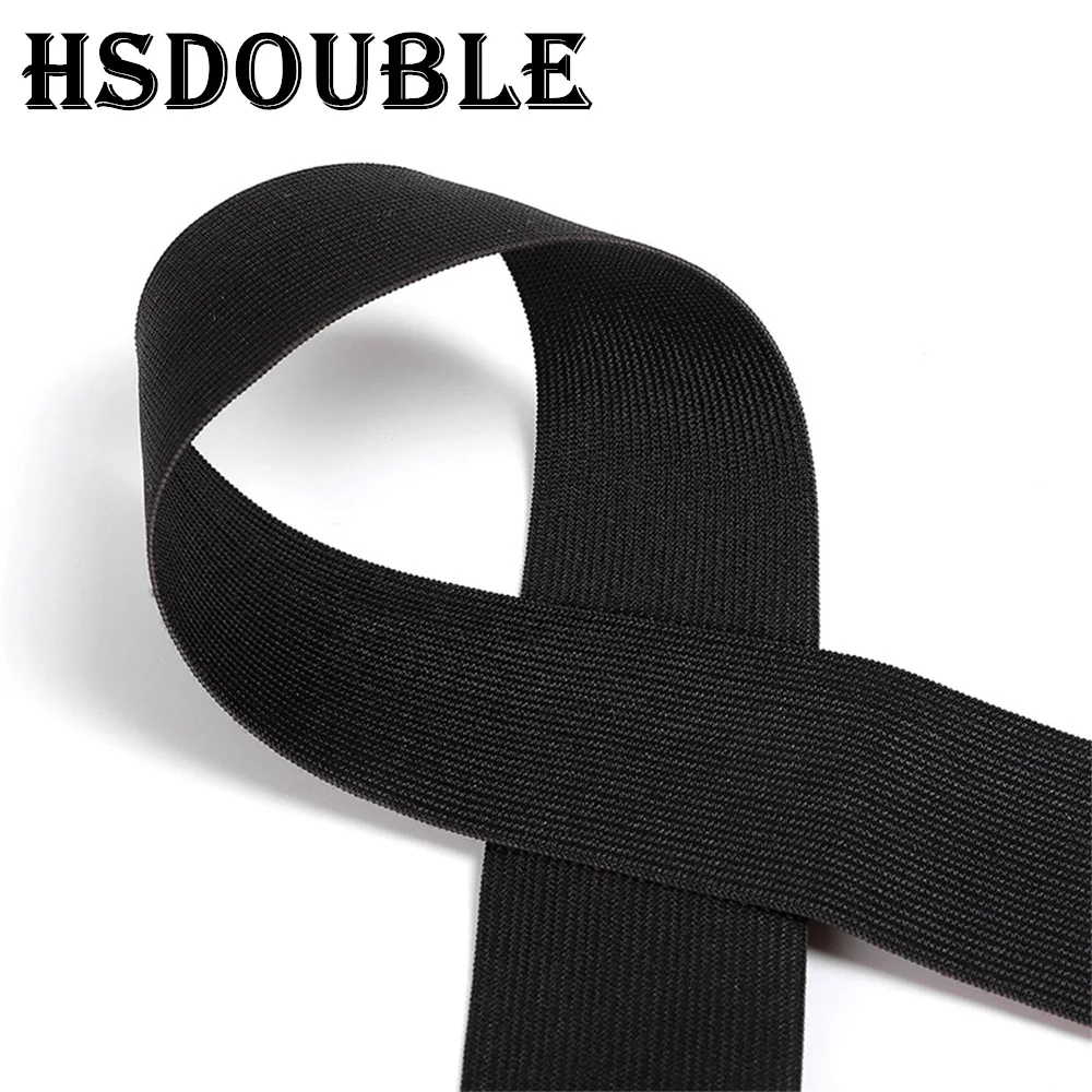 10-50MM Flat Elastic Bands Black White Nylon Rubber for Pregnant Baby DIY Sewing Garment Trousers Bags  Accessories