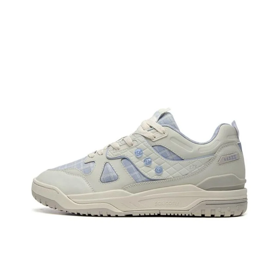 Saucony Cross 90 Fabric Chaussures de skateboard basses confortables et résistantes à l'usure, unisexes, gris