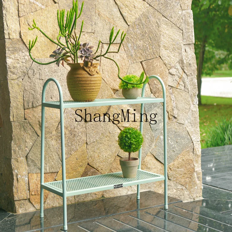 

CL multi-layer living room balcony window sill floor-to-ceiling succulent stainless steel wrought iron flower pot rack