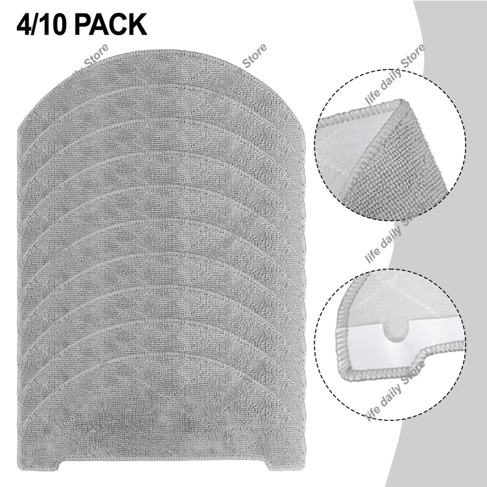 4/10 قطعة قطع غيار ممسحة الملابس خرقة لـ Cleanova لـ W7 W11 الذاتي تفريغ روبوت الطابق مكنسة كهربائية للمنزل ممسحة منصات