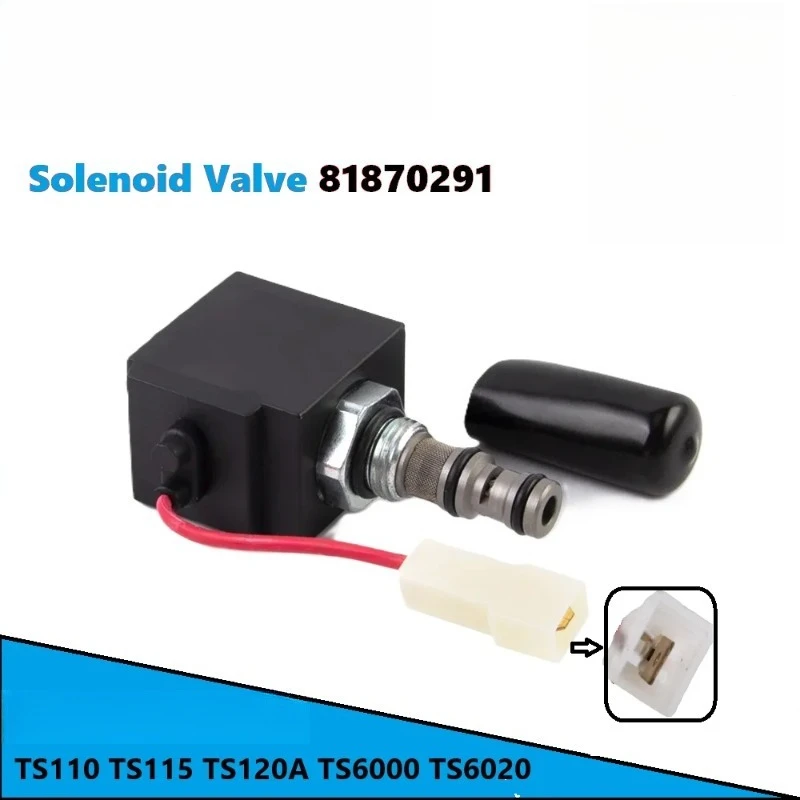 81870291 Diesel Engine Solenoid Valve Replacement Fit TS110 TS115 TS120A TS6000 TS6020 Machinery Parts