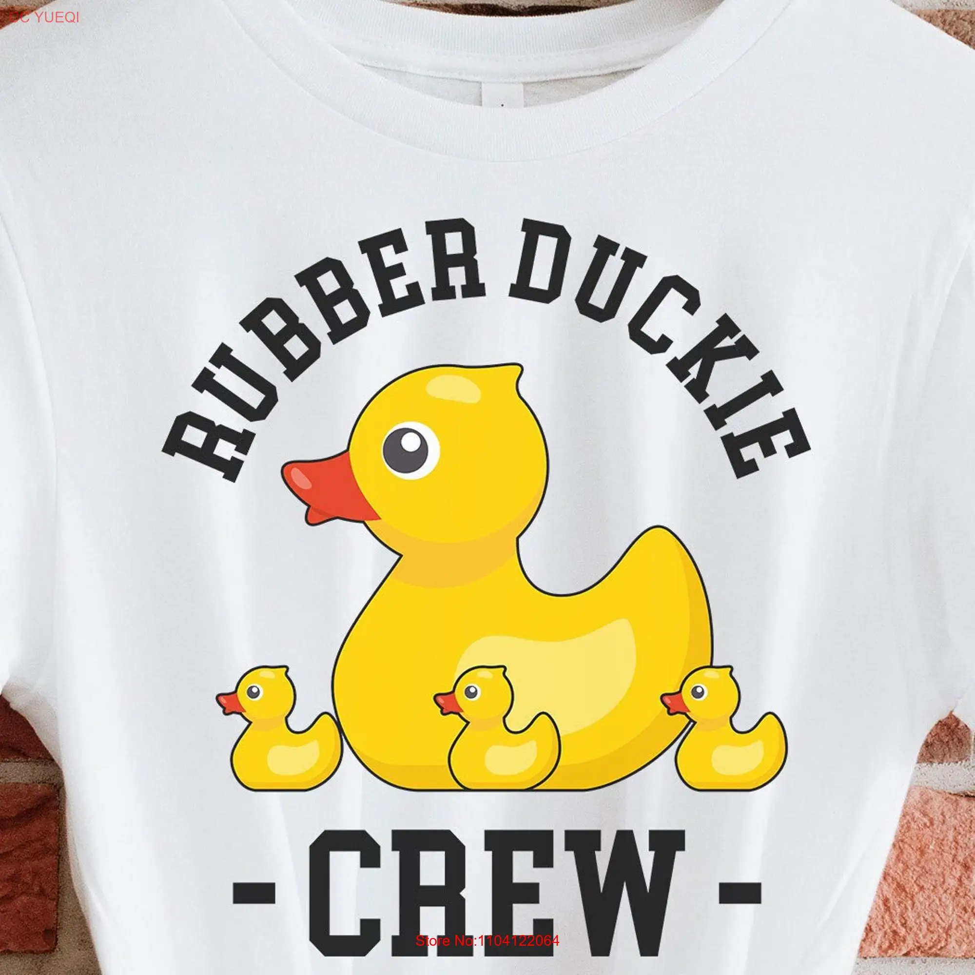 Rubber Duckie T Shirt Momma Duck Mom for Lover Girls s long or short sleeves