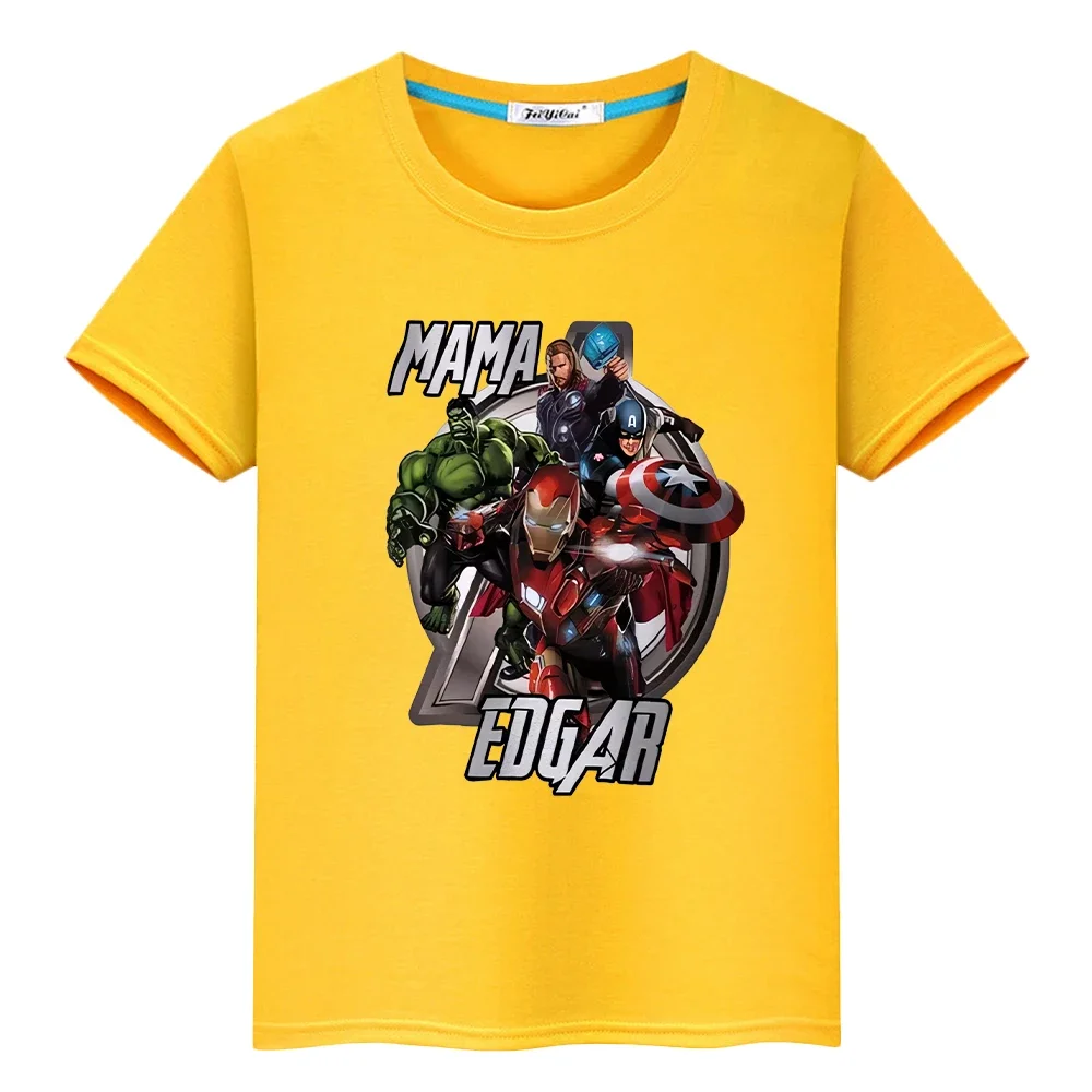 

Marvel 100%Cotton t shirt for kids boy 10year Cute Tops Short pride tshirt Superman Anime Tees y2k one piece kids clothes girls