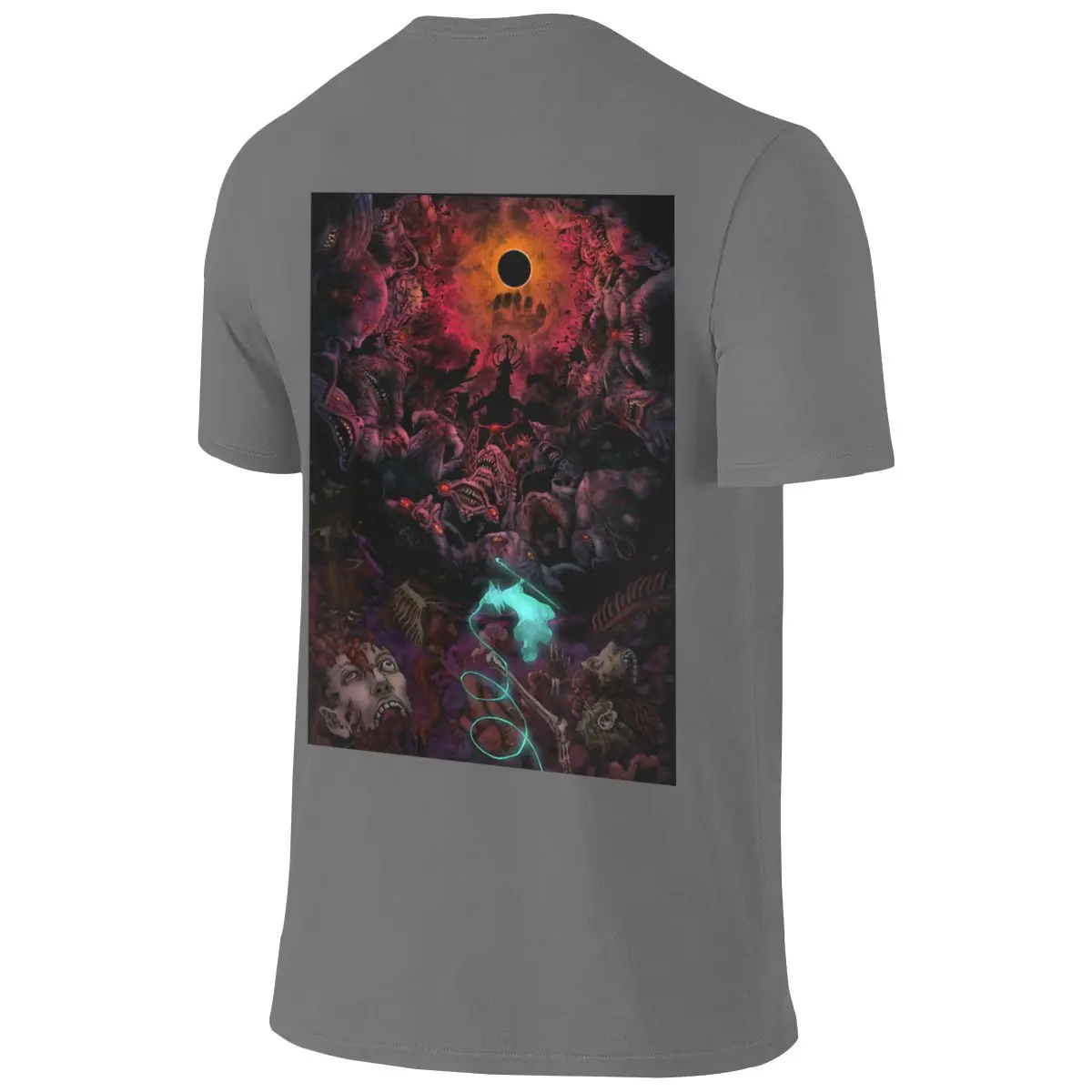 Just A Casual Day In Hell Not Pilling Reversible T-shirt Niche Casual Full Texture Women's T-shirts