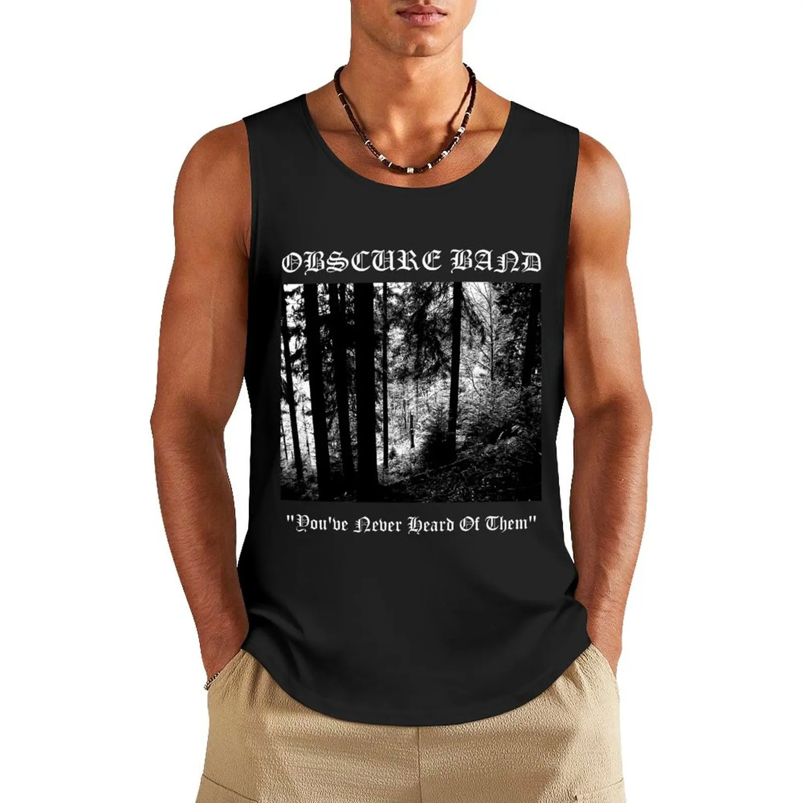 Obscure Band Tank Top gym for men vest for men gym shirt men