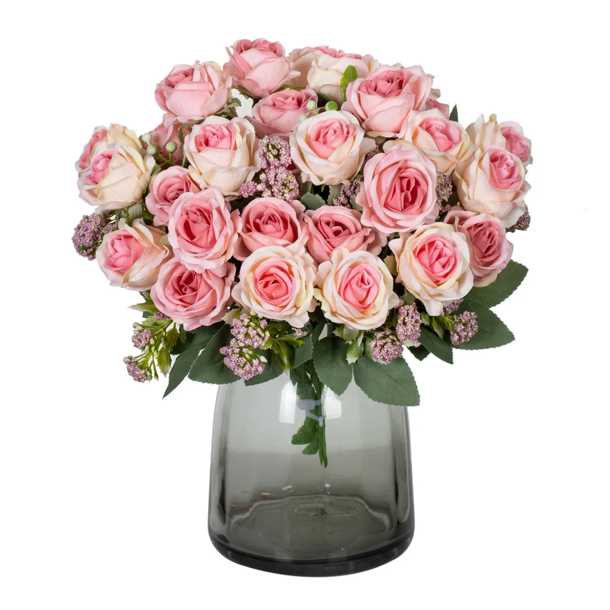 الزهور الاصطناعية الحرير الورد باقة مهرجان حديقة المنزل غرفة الجدول الزفاف باقة الزفاف قوس الديكور Diy بها بنفسك هدية الملحقات #5