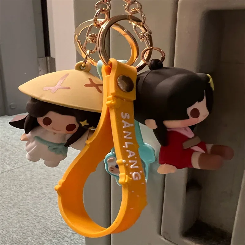 Tian Guan Ci Fu Anime Periferico Xie Lian Hua Cheng Portachiavi mobile in plastica morbida Zaino per auto Piccolo ciondolo Cosplay Giocattolo regalo