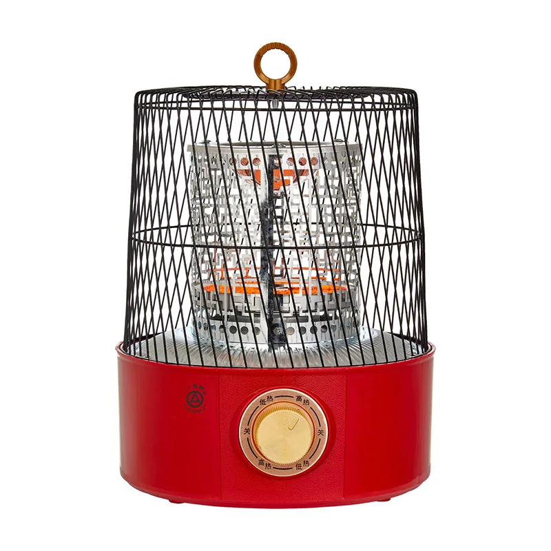 YyhcStovesFireplacesFireplacesTriangle Brand Bird Cage Heater Household Energy-saving Electric Heating Fan Small Fire Heater Sma