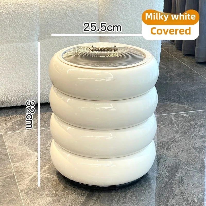 Trash can household living room light luxury high-end 2025 new model