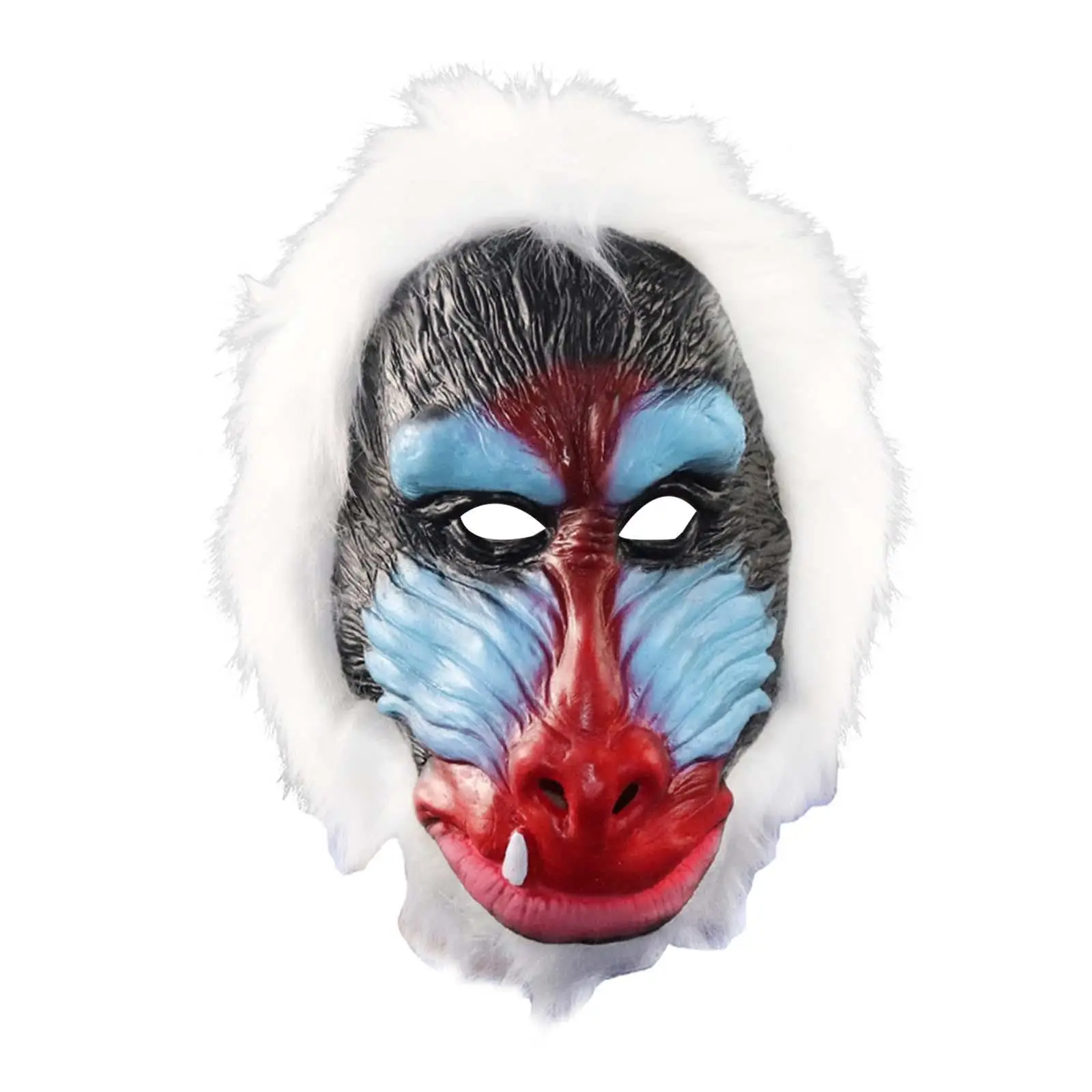 Gorilla Monkey Mask Half Face Animal Mask Cosplay Lifelike Orangutan Mask Baboon Head Mask for Kids Party Carnival Halloween