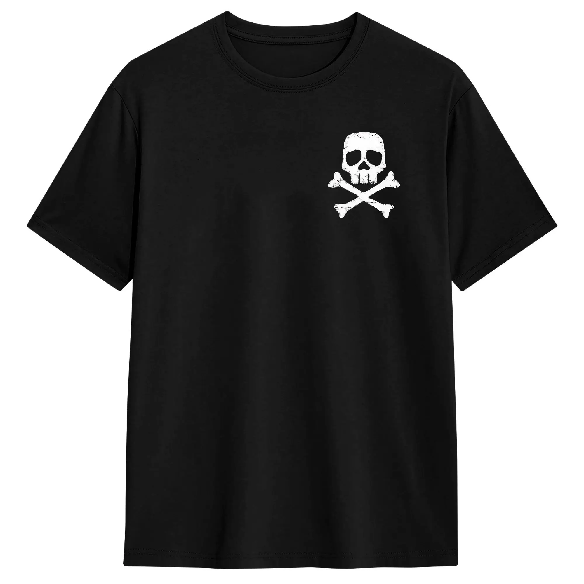 Jolly Roger  T Shirt Summer Captain Harlock Vintage T Shirts Pure Cotton Harajuku Tee Shirt For Men Pattern Top Tees