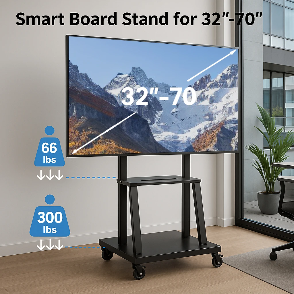 Smart Board with 20MP Camera – 65” 4K Touch Display Ideal for Business Meetings, Remote Classes, and Interactive Workshops