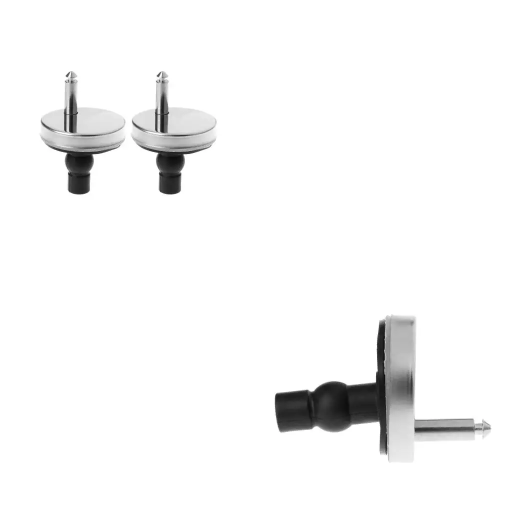 2x Toilet Hinges Top Close Soft Release Quick Fitting Heavy Duty Hinge