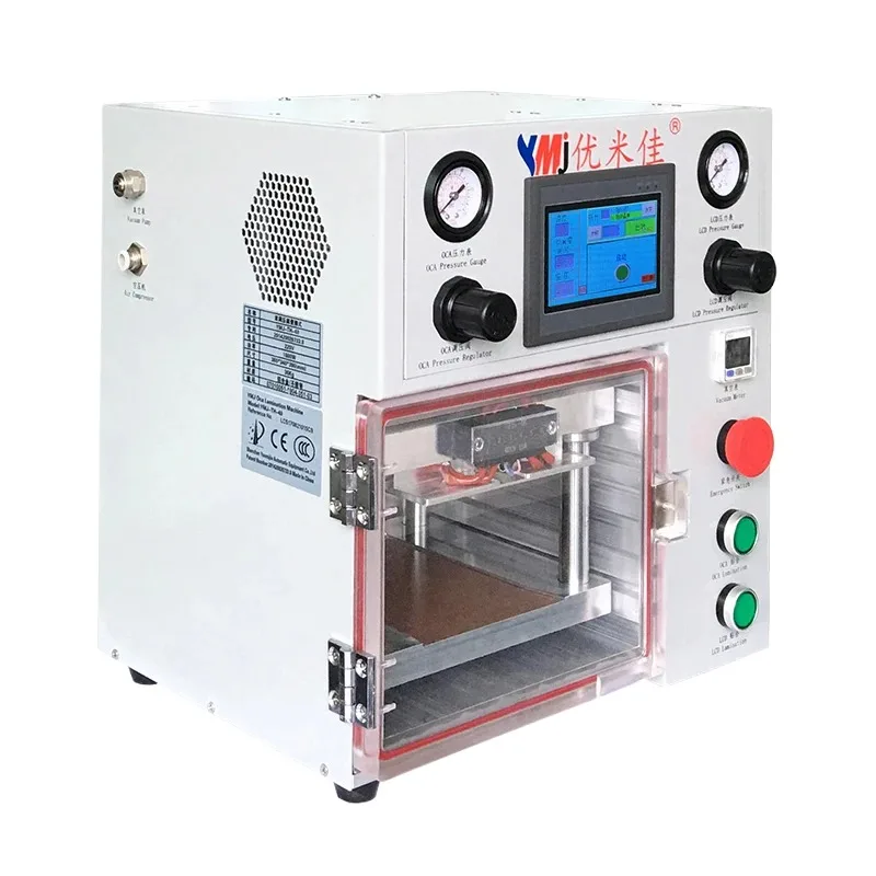 YMJ-TH-40 Best Laminator for All Models 7 Inch LCD Screen Glass OCA Glue Vacuum Laminating Machine YMJ OCA Machine
