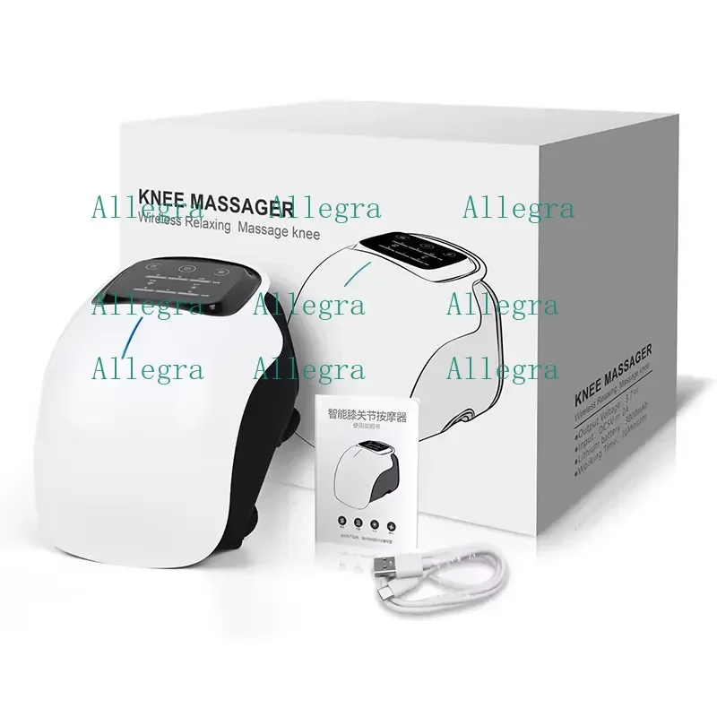 LJ Factory Custom Electric Wireless Hot Compress Smart Heating Knee Pads Device Relieve Muscle Fatigue Knee Massager Machine