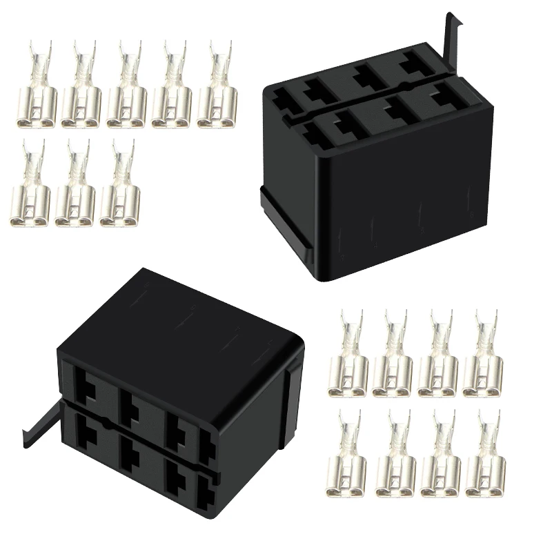 2 Sets Carling ARB Rocker Switch Wire Spade Terminal Connector Plug Socket Fit For Car Boat SUV