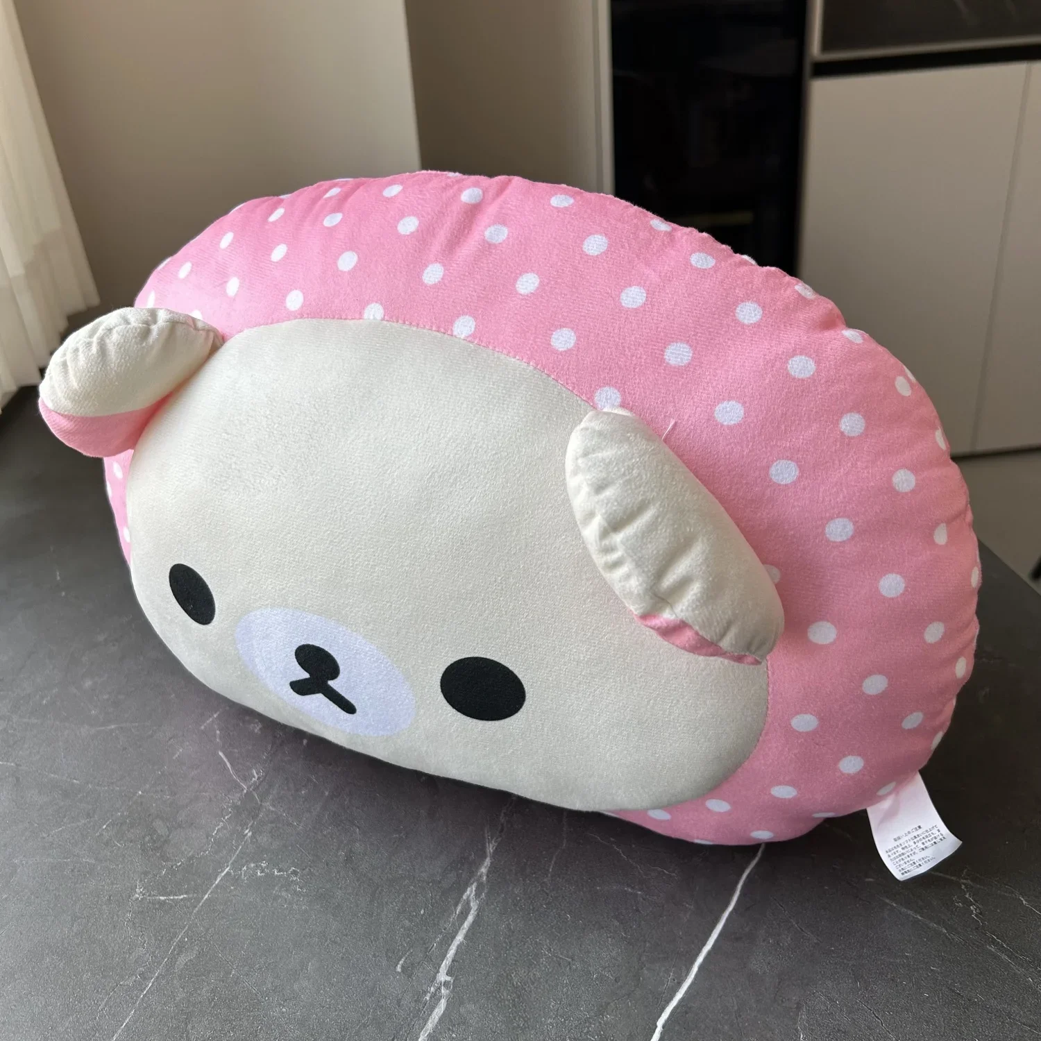 Rilakkuma Plush Toy Stuffed Brown Bear Pillow Cartoon Back Cushion Cuddly Plushies Children's Room Decoration Gifts Girl Peluche