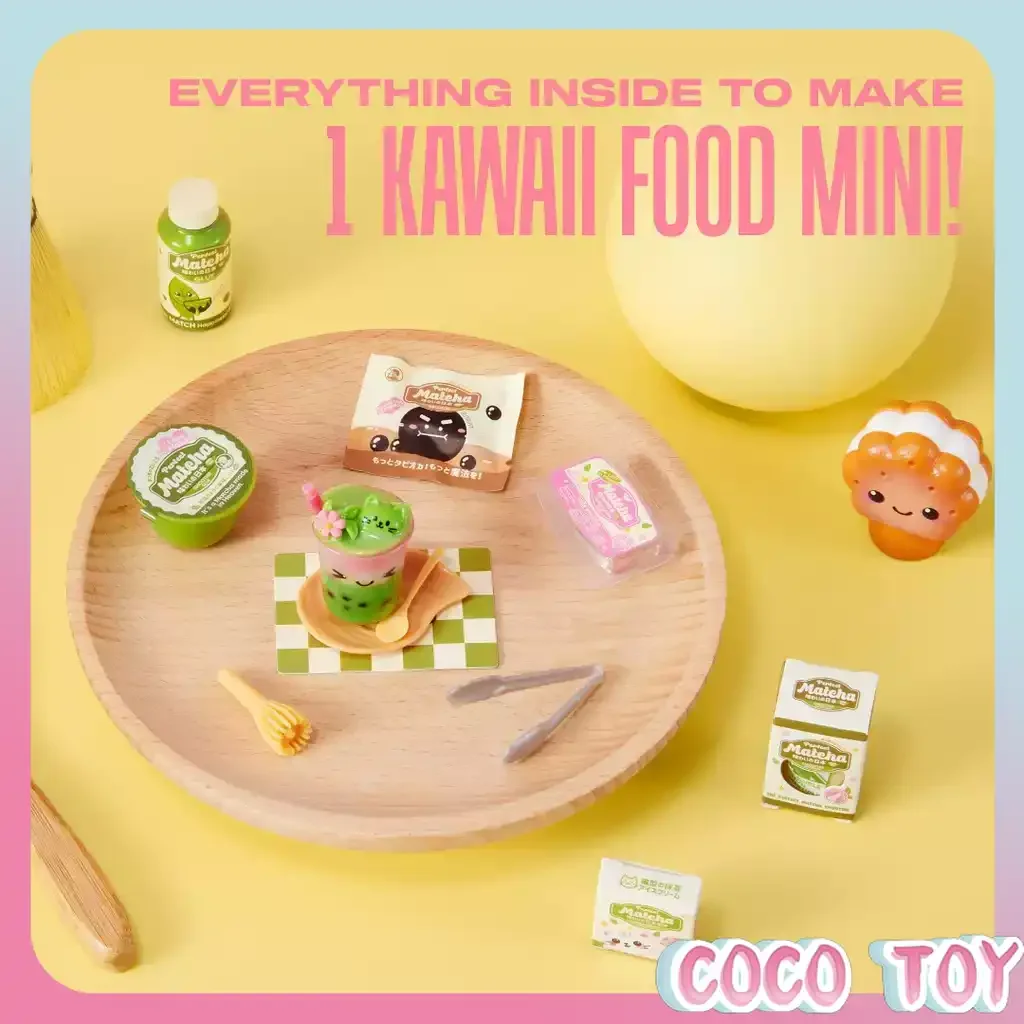 ZURU Mini Brands Kawaii Dessert Kitchen Blind Egg Mini Food Pretend Play Collectible Playset Desktop Decor Collection Gifts Toys