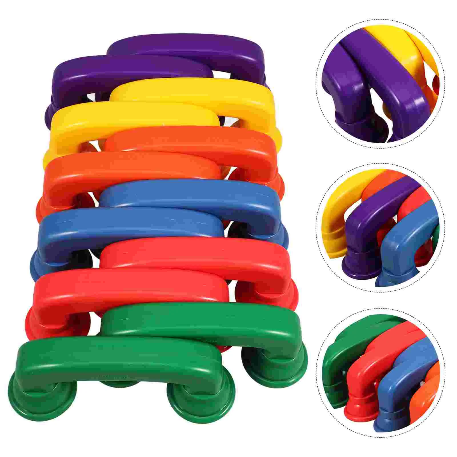 12 Pcs Earpiece Toy Whisper Phone Decor Reading Phones Toddler Early Educational Plastic Abs