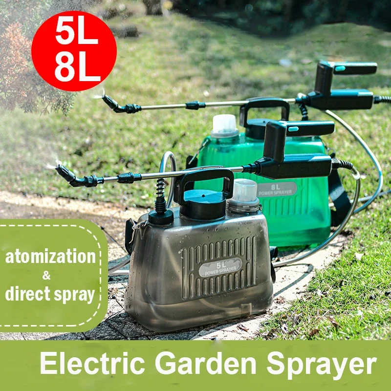 

5L 8L Agricultural Electric Spray Garden Automatic Atomizer Spray USB Rechargeable Garden Irrigation Tool Garden Sprayer