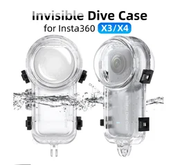 Invisible Dive Case for Insta360 X5 X4 AIR/ X3 Waterproof Housing Case Underwater Protector Diving Shell Accessories