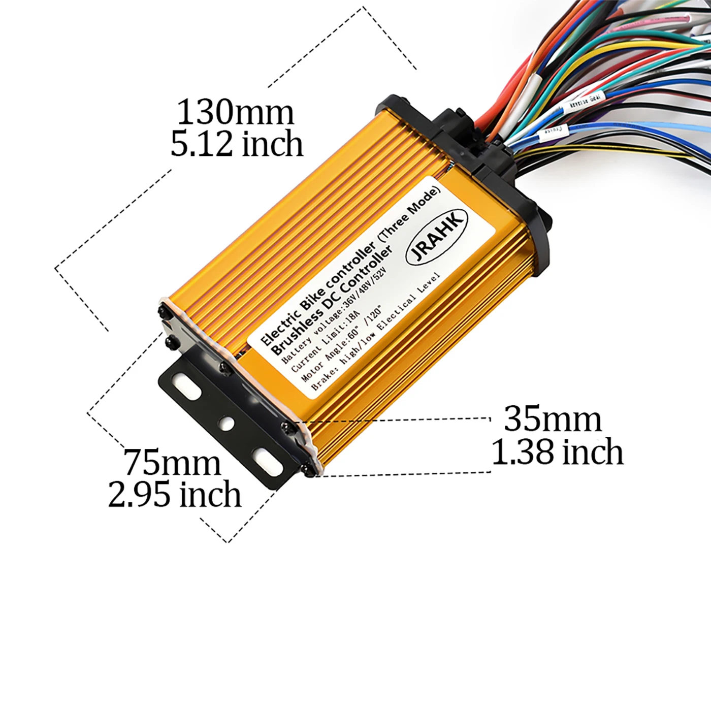 JRAHK Ebike Controller 36v 48v 350W-400W 3‑Mode Electric Scooter Controller Bicycle Spare Parts For Electric Bike Motor