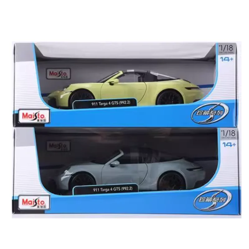 

MaiSto 1/18 Scale 911 Targa 4 GTS Alloy Car Model Static Collection Decorated Holiday Gifts Toys Souvenir Gift