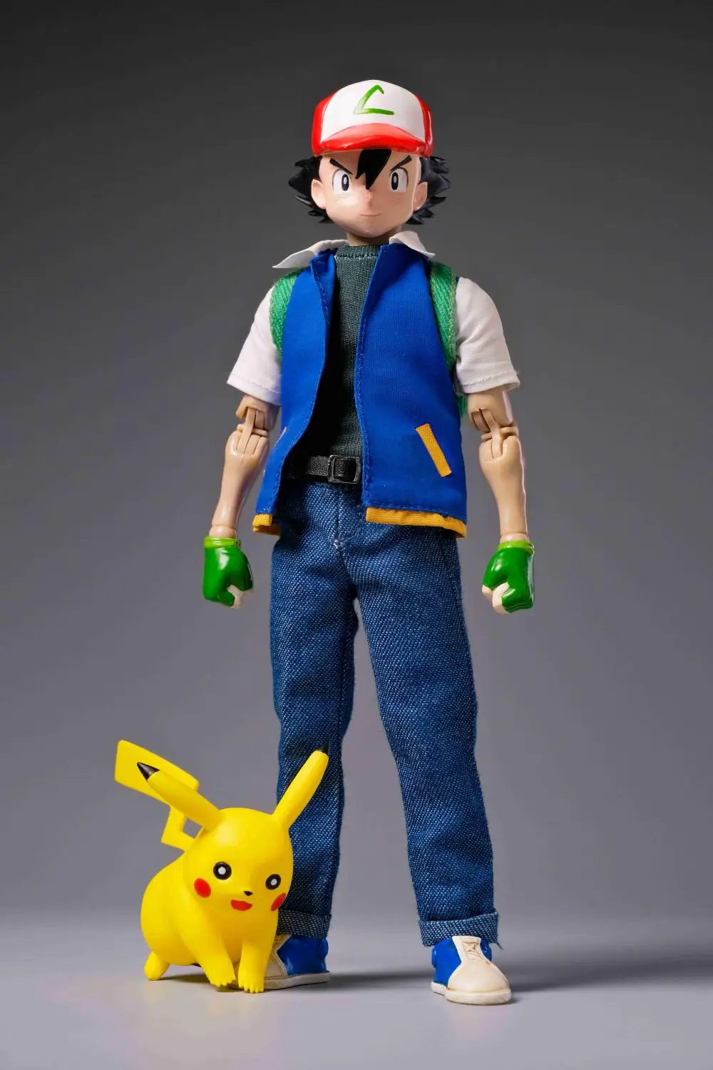 Joy Man Toys 1/12 TrainerアクションフィギュアJM014 In Stock Joy Man Toys 1/12 JM014 Pokemon SHF Ash Ketchum Anime