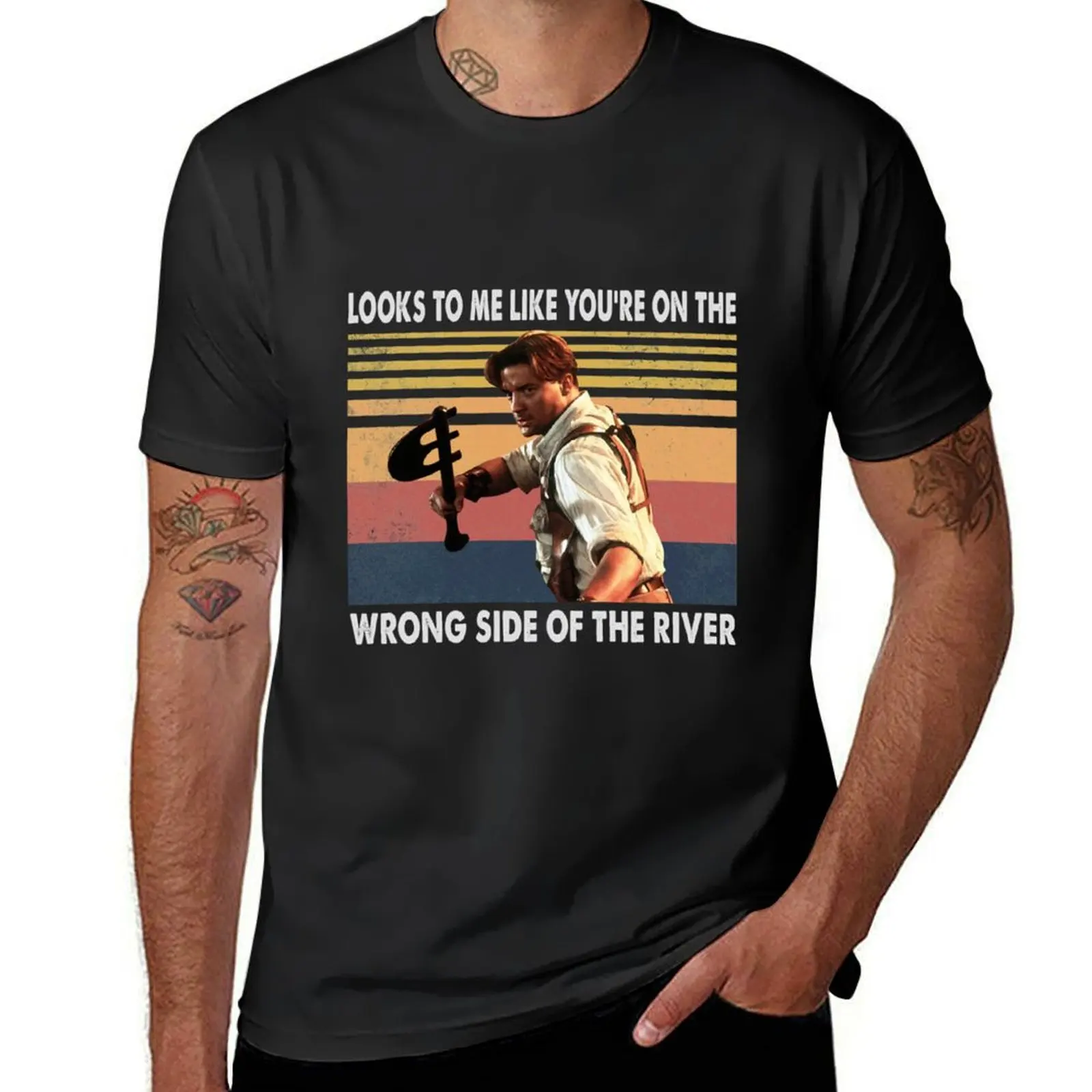 

Look to me like The Mummy, Brendan Fraser quote movie T-Shirt topping cheap stuff tops mens designer t shirt