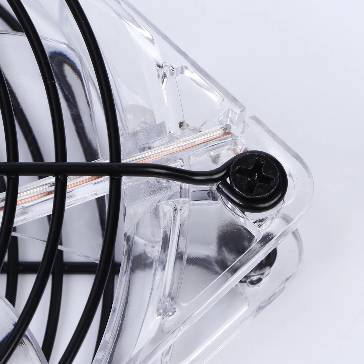 

12CM USB Cooling Fan Transparent Frame Red Blue LED for Computer Router Cabinet Large Airflow Low Noise Bearings