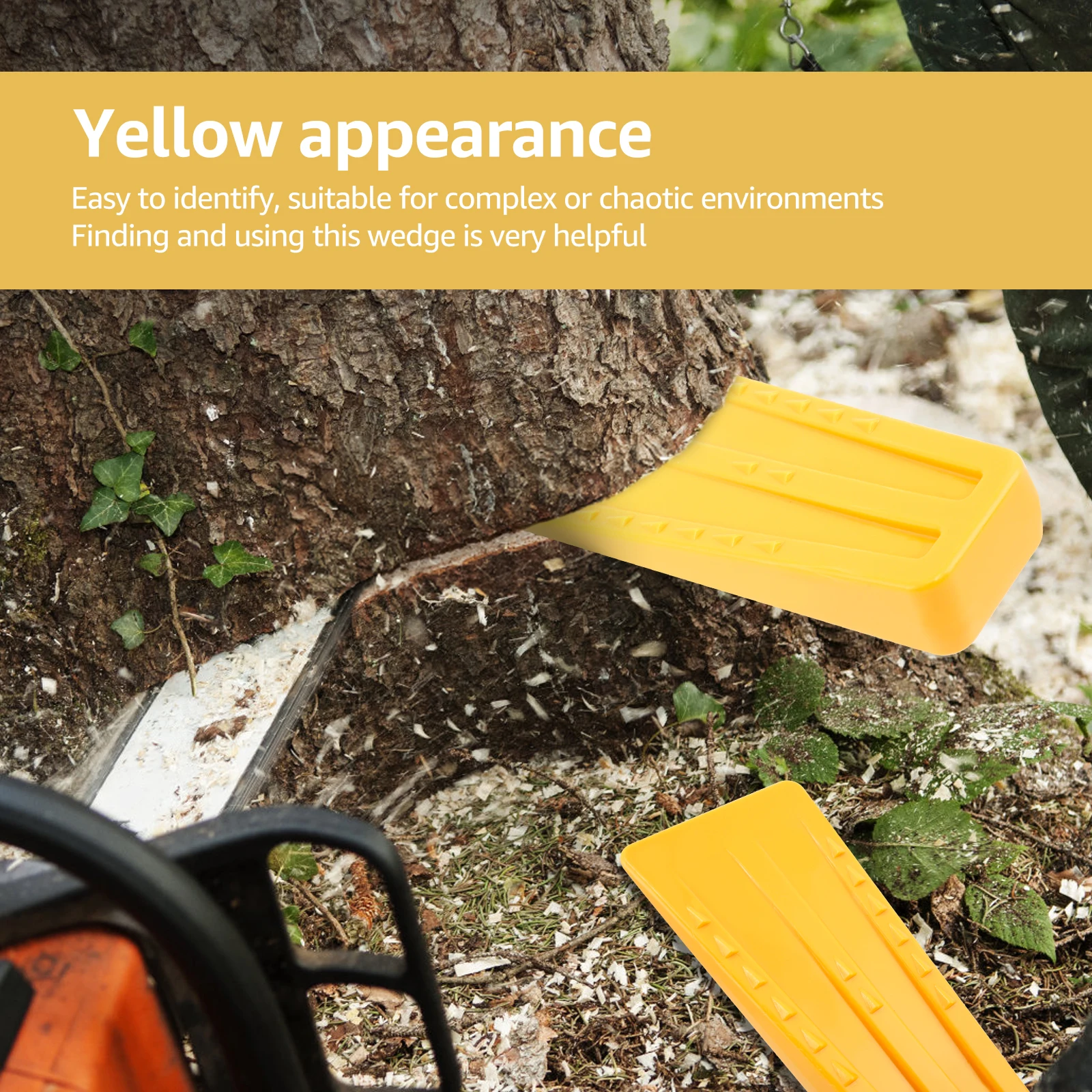 6 قطعة أسافين قطع البلاستيك بالمنشار اكسسوارات أسافين ارتداء مقاومة شجرة سلامة قطع إسفين تسجيل لوازم للأشجار الخشب #3