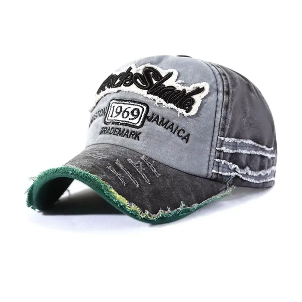 

Outdoor Sports WASHED DENIM Adjustable Sunscreen Hats Baseball Hats Distressed Faded Cap Embroidery Baseball Caps