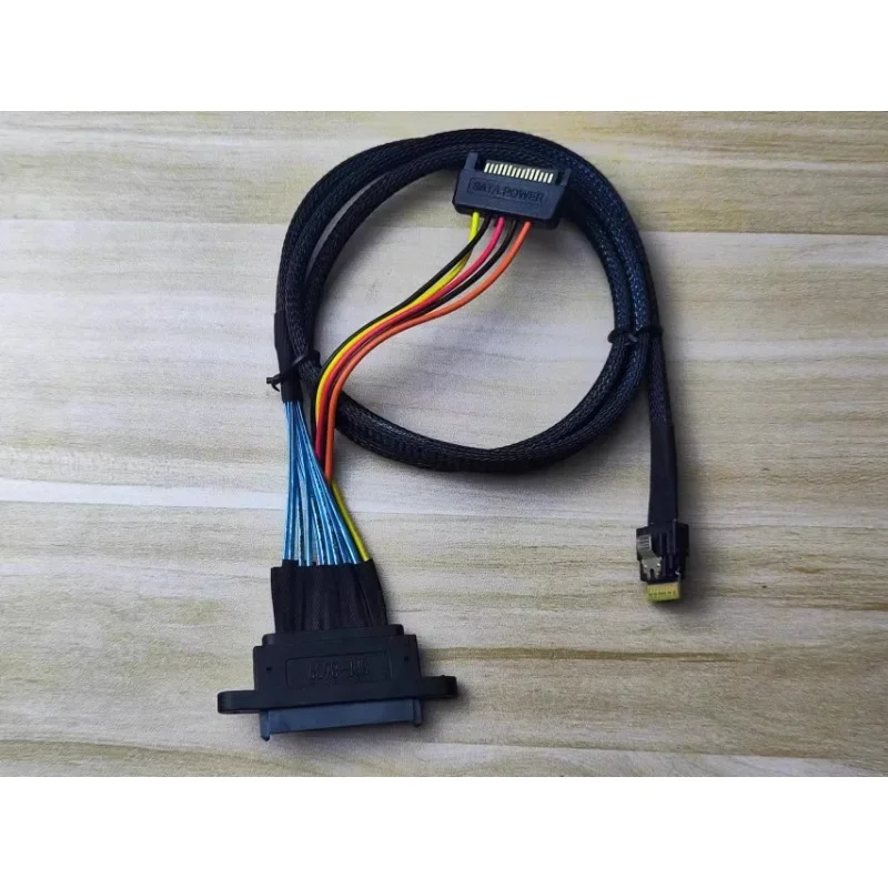 Cabo adaptador de unidade de estado sólido Slim SAS SFF-8654 4i NVMe U.2 SFF-8639 U2