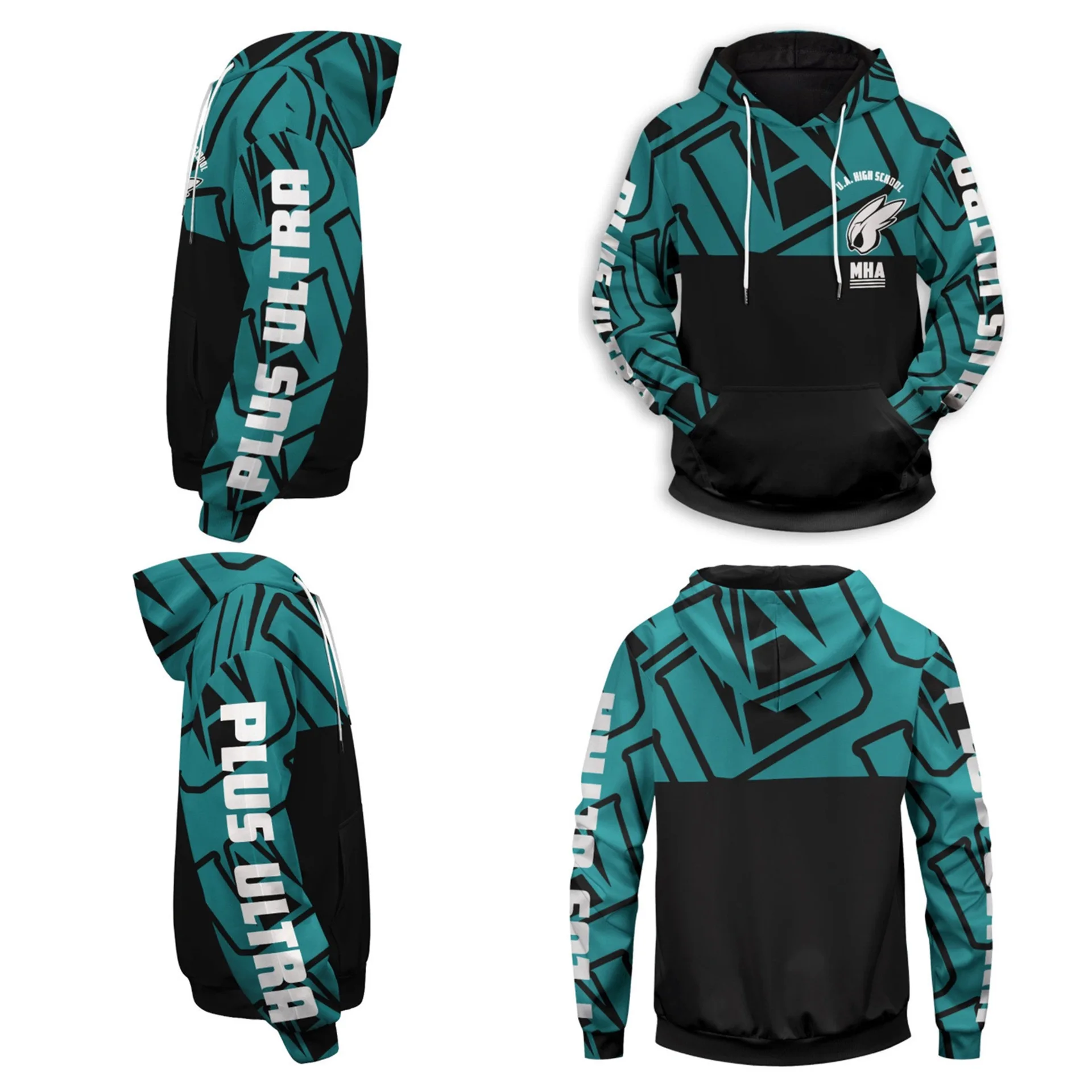 Sudadera con capucha de My Hero Academia para hombre y mujer, ropa con estampado de Anime japonés, Bakugou Katsuki, Manga suelta, Kawaii, gráficos naranjas, Y2K