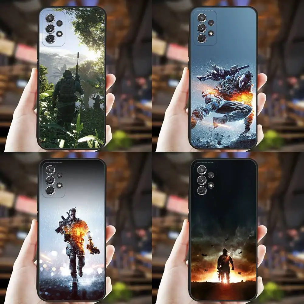

B-Battlefield 6 Game Phone Case For Samsung S25,S24,S21,S22,S23,S30,Ultra,S20,Plus,Fe,Lite,Note,10,9,5G Black Cover